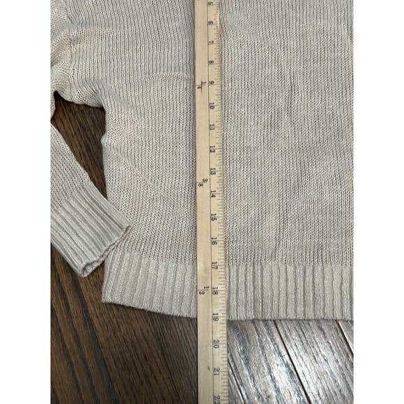 NWT Madewell Women's Oat Linen Drop Shoulder Pullover Sweater NQ344 Size Small - Picture 8 of 10